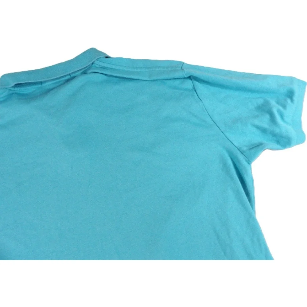 Polo Ralph Lauren Polo Shirt Men L Turquoise Blue Classic Fit Cotton Pony Golf